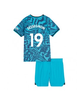 Tottenham Hotspur Ryan Sessegnon #19 Ausweichtrikot für Kinder 2022-23 Kurzarm (+ Kurze Hosen)